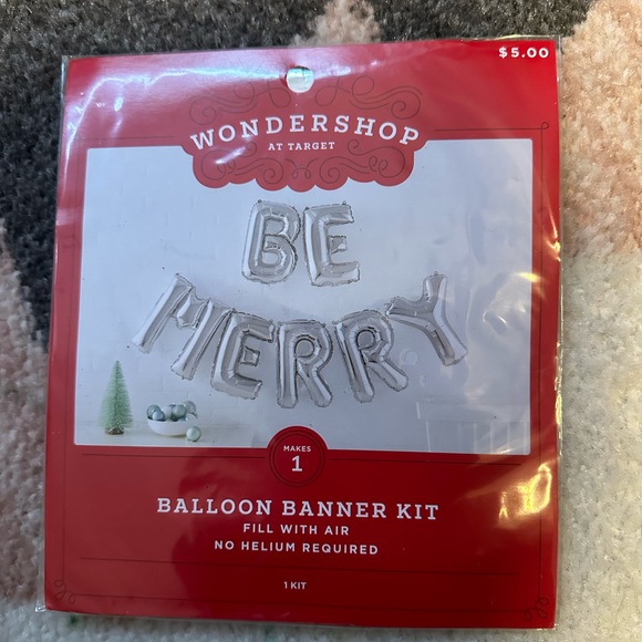 Wondershop Other - Wondershop Be Merry Balloon Banner Kit